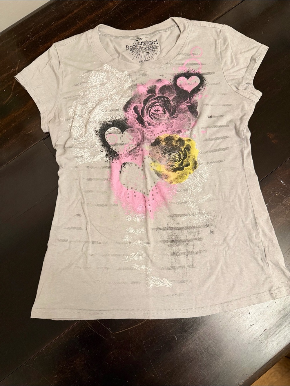 Y2K Whimsy Goth Rocker Girl Graphic Tee